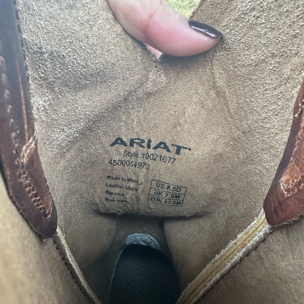 Ariat Men's Rich Brown Western Boots - Picture 4 of 5